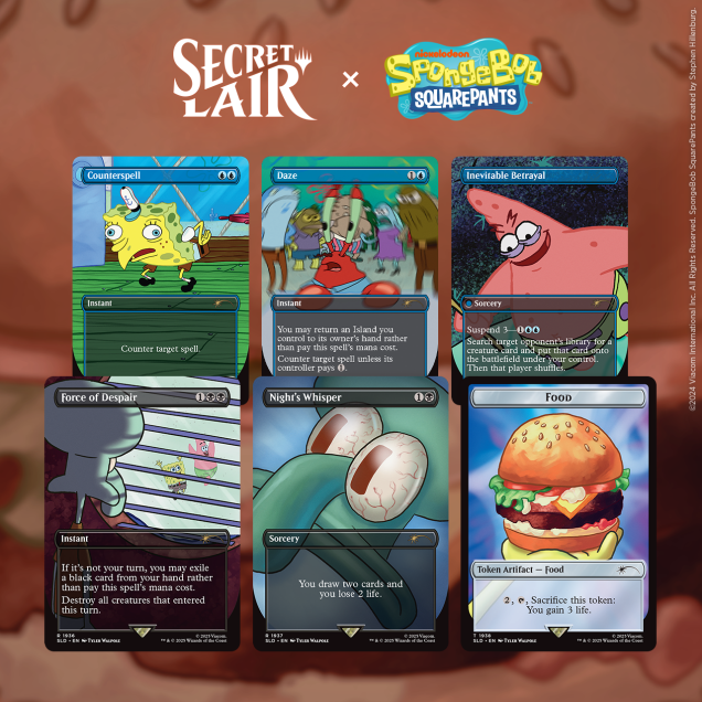 Secret Lair X Spongebob Squarepants (COMPLETE SET)