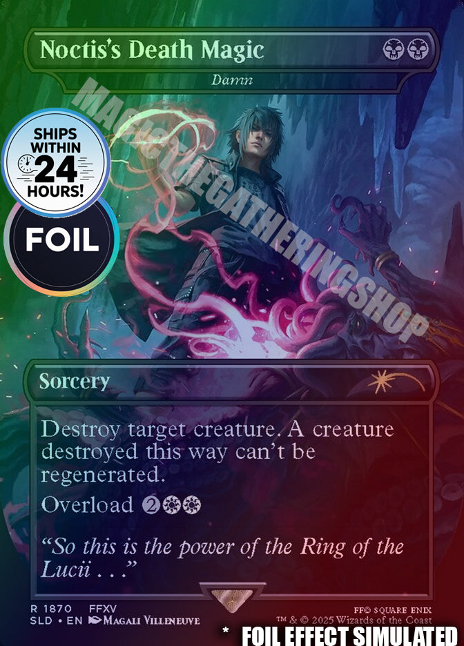 Noctis's Death Magic (Damn)✨FOIL ✨ (SLD) #1870· Rare