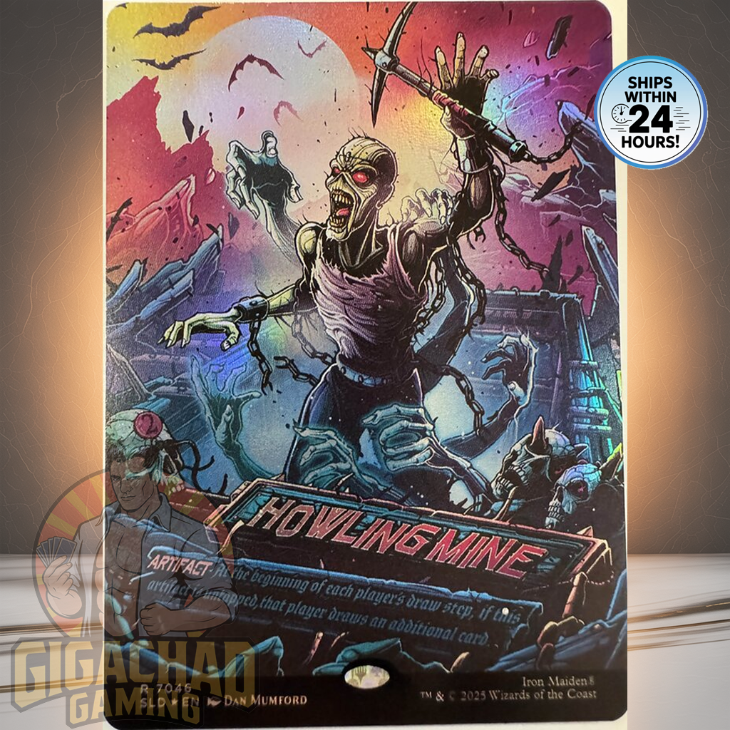 Howling Mine #7046 -  MTG (Iron Maiden Secret Lair Drop) - NON FOIL