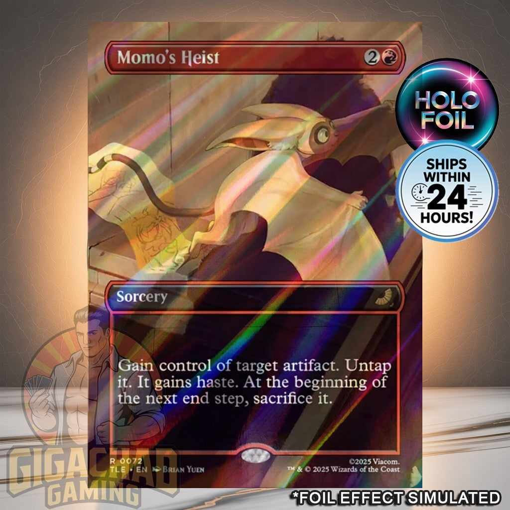 Momo's Heist (Borderless)✨HOLO FOIL ✨ #72 - Avatar Eternal (TLE)