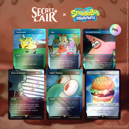 Secret Lair X Spongebob Squarepants (COMPLETE SET) *RAINBOW FOIL*