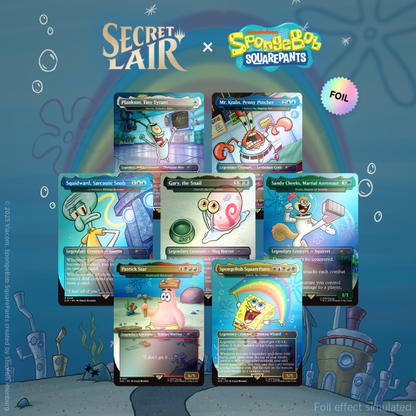 Secret Lair X Spongebob Squarepants (COMPLETE SET) *RAINBOW FOIL*
