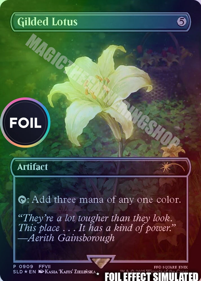 Gilded Lotus (Rainbow Foil) (909) - Secret Lair Drop Series (SLD)