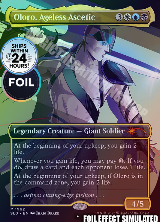 Oloro, Ageless Ascetic ✨FOIL✨ (SLD) #1962 · MYTHIC RARE