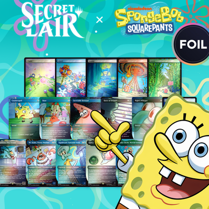 Secret Lair X Spongebob Squarepants (COMPLETE SET) *RAINBOW FOIL*