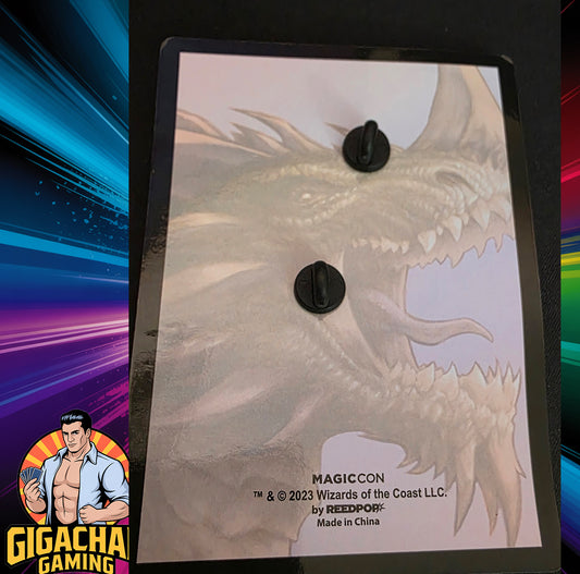 The Ur-Dragon Pin Borderless Mythic 0689 - Magic Con 2023 Barcelona ✨CHASE PIN HIT✨